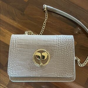 Elegant Croc-Embossed real leather crossbody ❤️